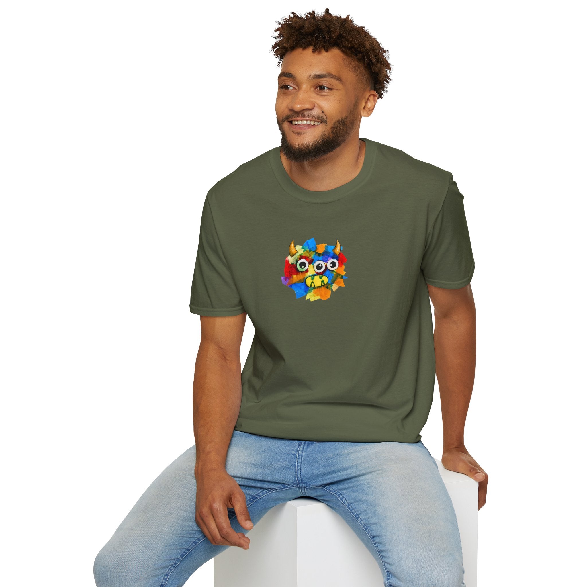 Trilo the Mosaic-Mane Lion Unisex T-Shirt (Ships from Canada)