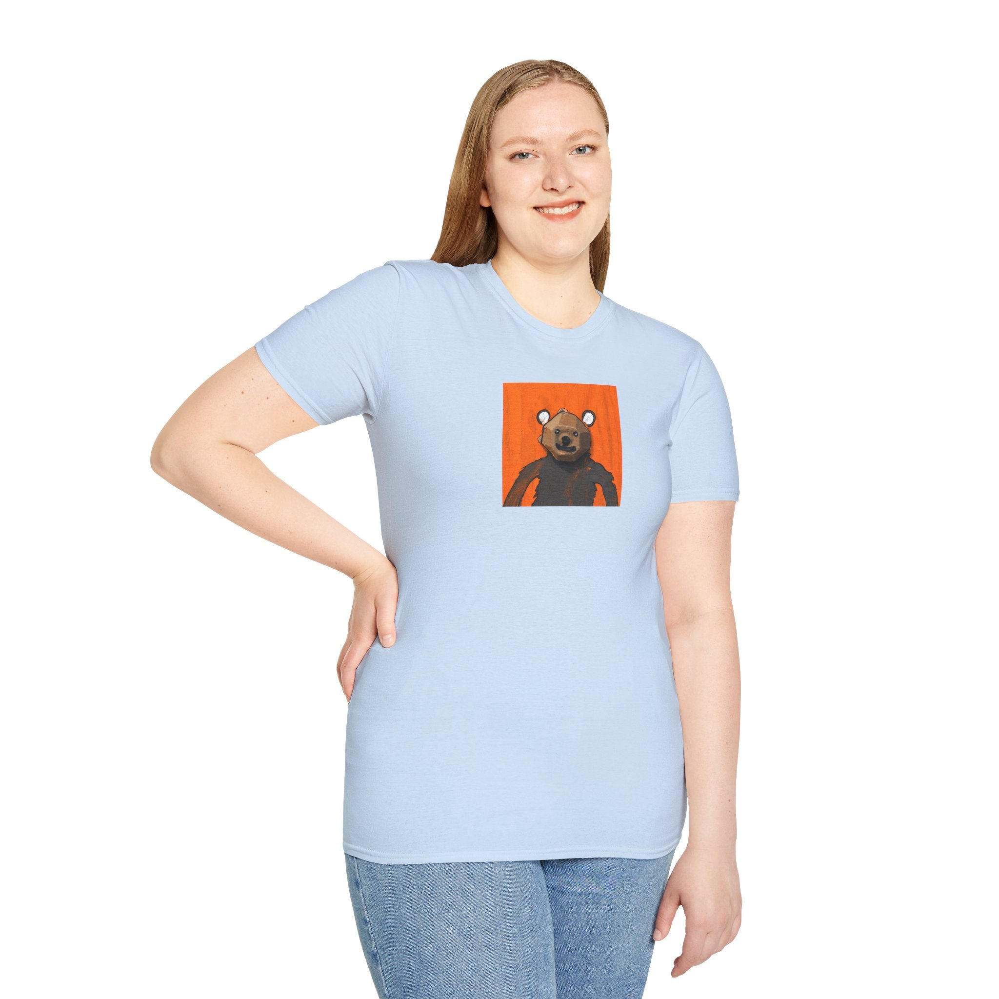 Curious Bear Adult Unisex T-Shirt (Ships from Canada)