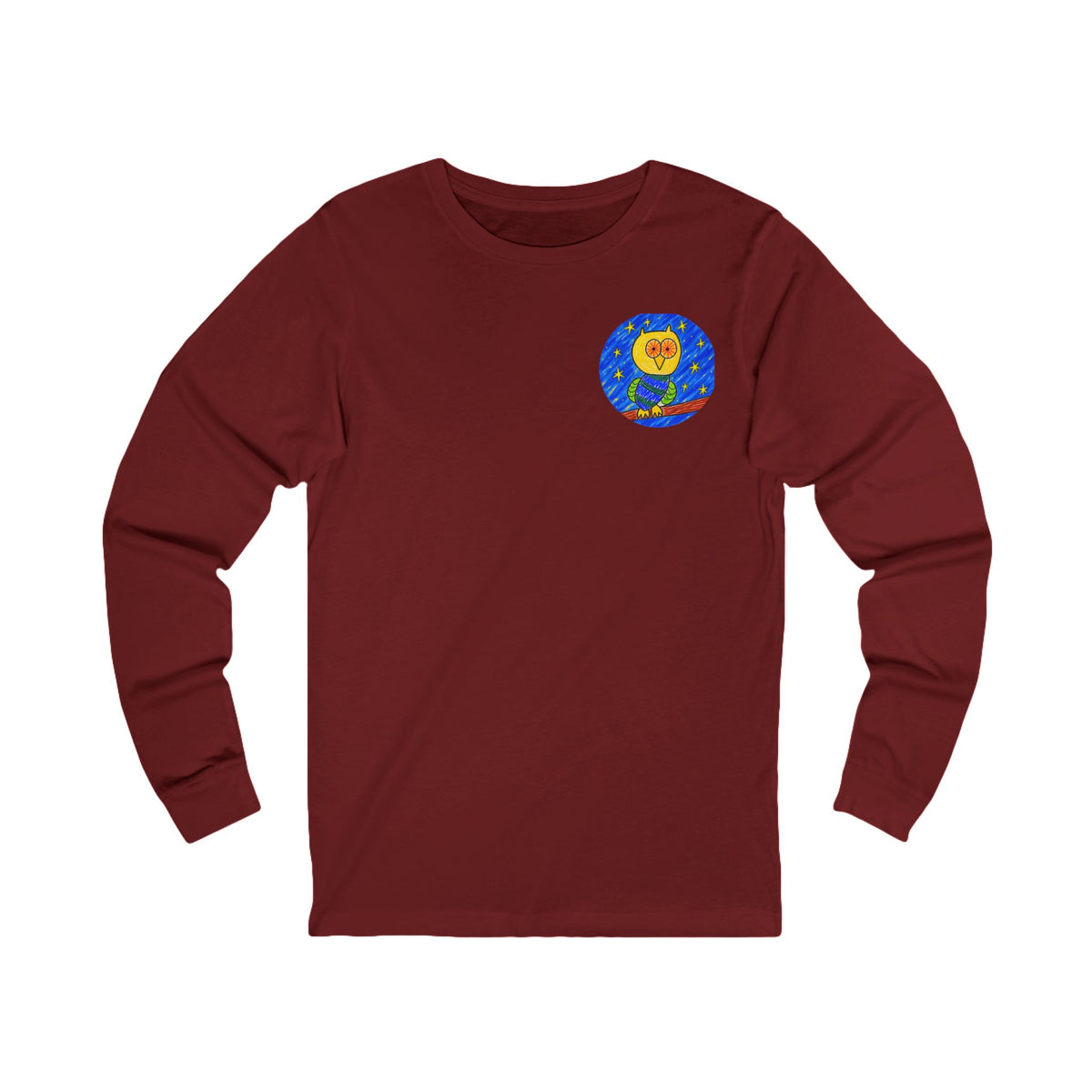 Groggy Owl | Adult Unisex Long Sleeve Tee