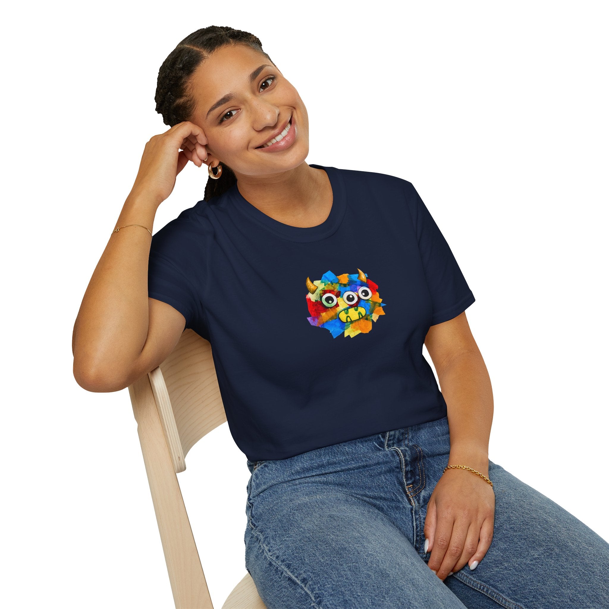 Trilo the Mosaic-Mane Lion Unisex T-Shirt (Ships from Canada)