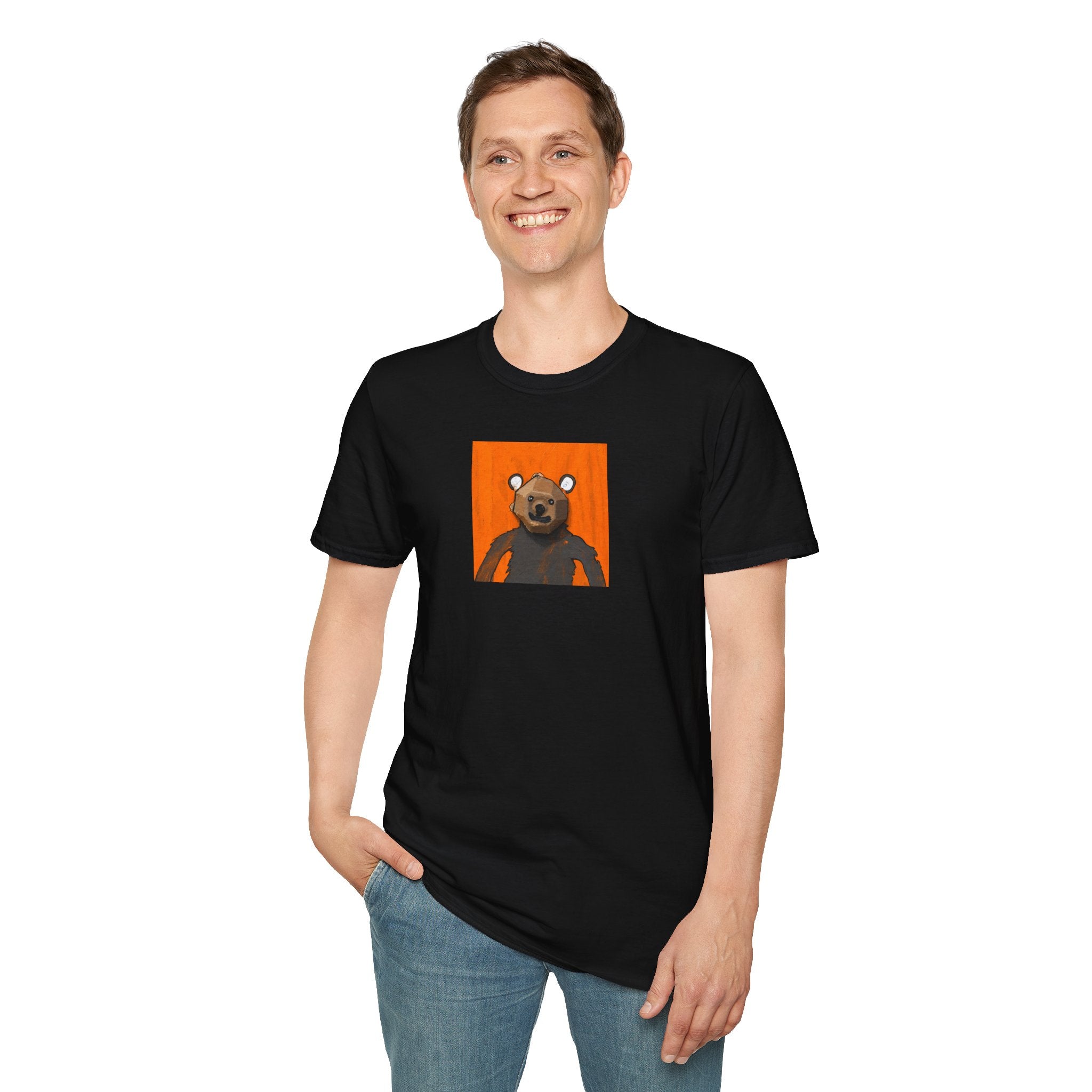 Curious Bear Adult Unisex T-Shirt (Ships from Canada)