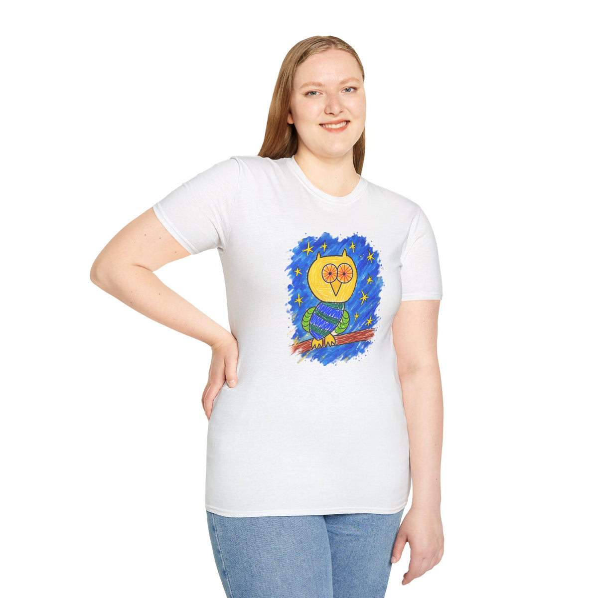 Groggy Owl Adult Unisex T-Shirt