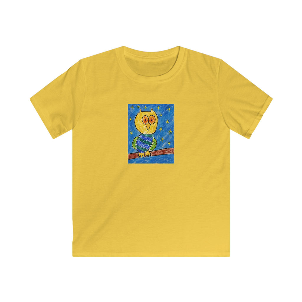 Groggy Owl Kid's Unisex T-Shirt (Ships from Canada)