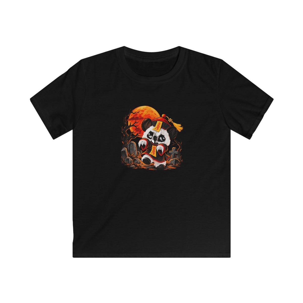 Momo the Doodle Panda — Midnight Mischief | Kids Unisex T-Shirt
