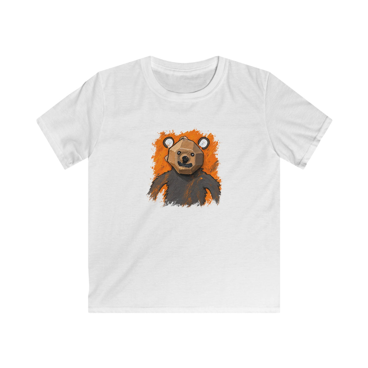 Kids Bear Graphic Tee — Cute Brown Bear Illustration T‑Shirt for Toddlers & Kids