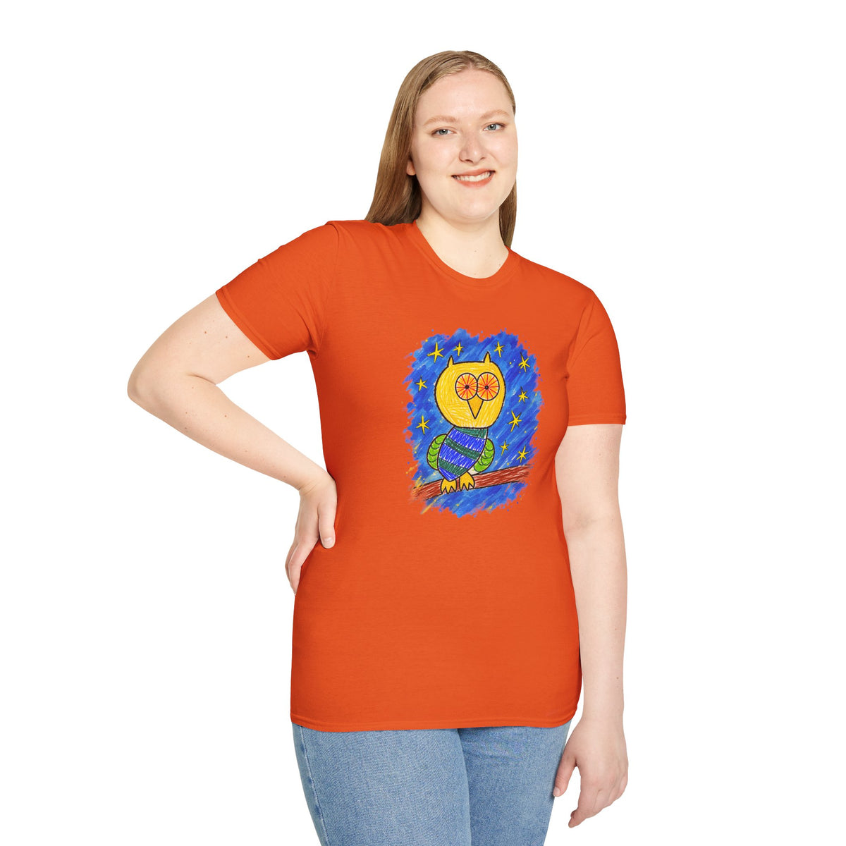 Groggy Owl Adult Unisex T-Shirt