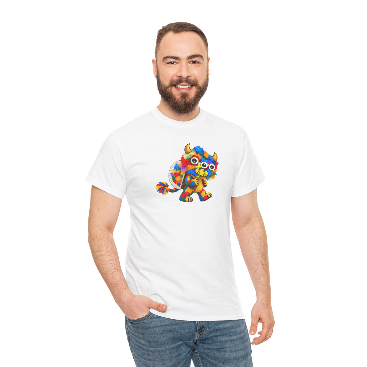 Trilo the Mosaic-Mane Lion | Adult Unisex T-Shirt (SfC)(PG.G5000)