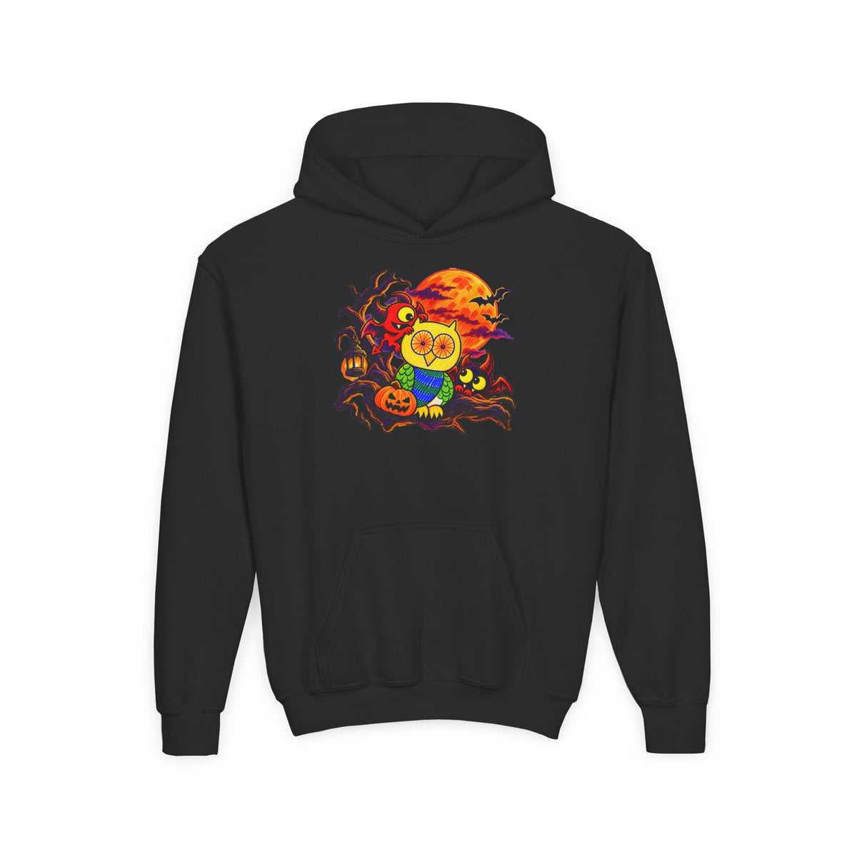 Groggy Owl - Mischief After Dark | Kids Unisex Hoodie