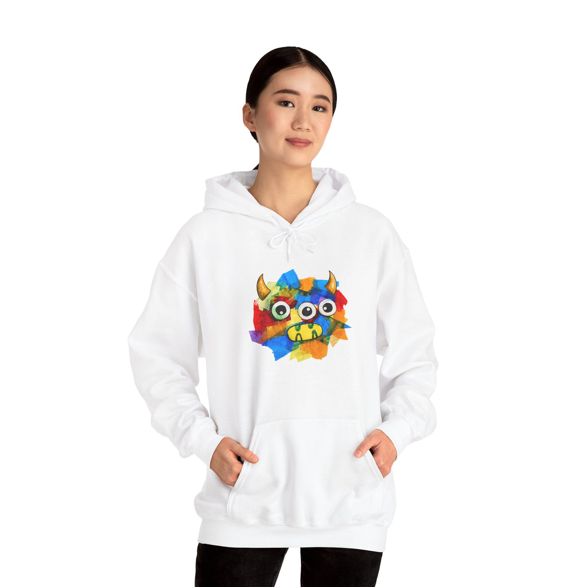 Trilo the Mosaic-Mane Lion Adult Unisex Hoodie