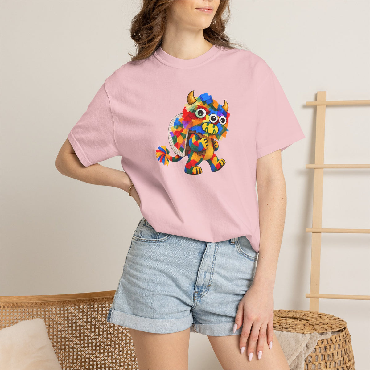 Trilo the Mosaic-Mane Lion | Adult Unisex T-Shirt (Ships from Canada)