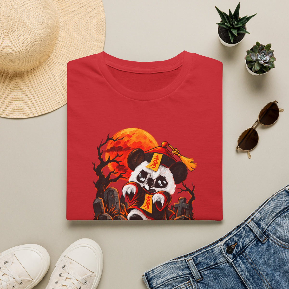 Momo the Doodle Panda — Midnight Mischief | Adult Unisex T-Shirt