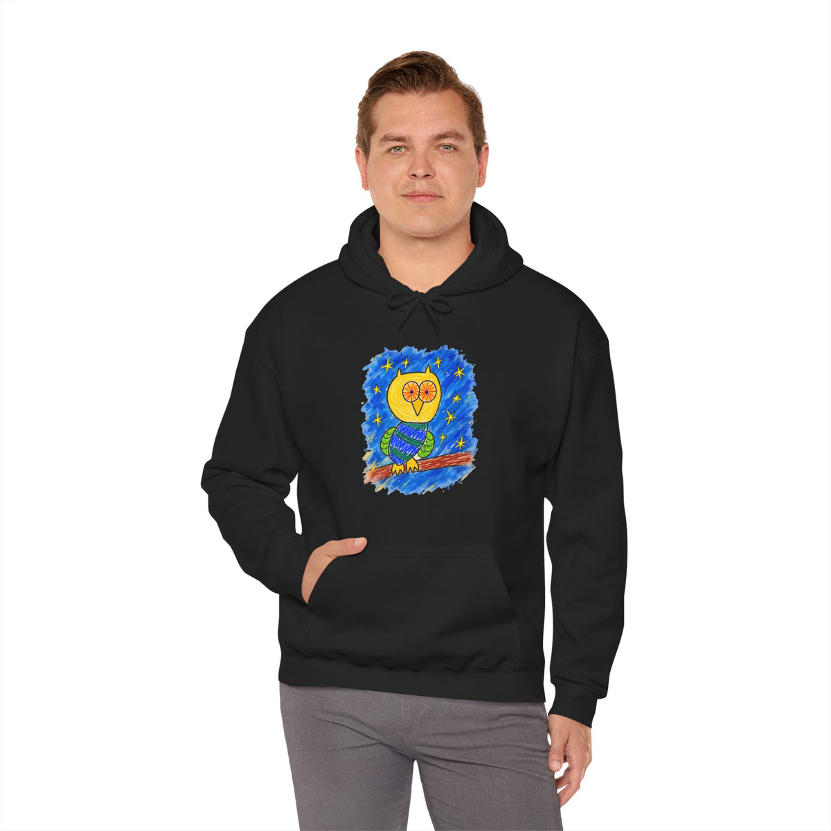 Groggy Owl Adult Unisex Hoodie