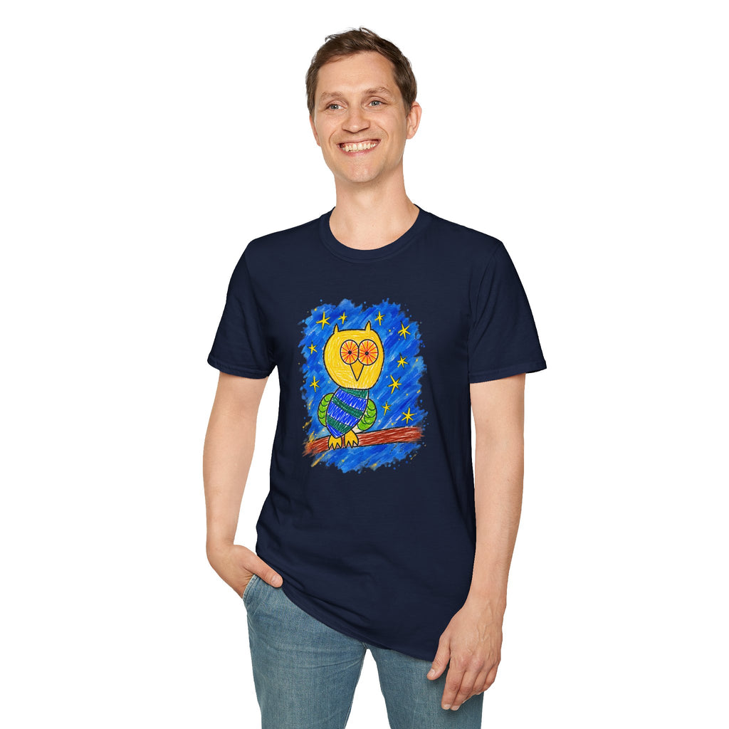 Groggy Owl Adult Unisex T-Shirt