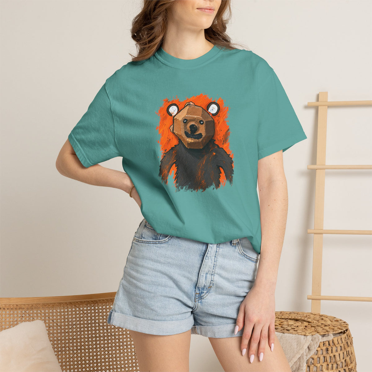 Curious Bear | Adult Unisex T-Shirt (Ships from Canada)
