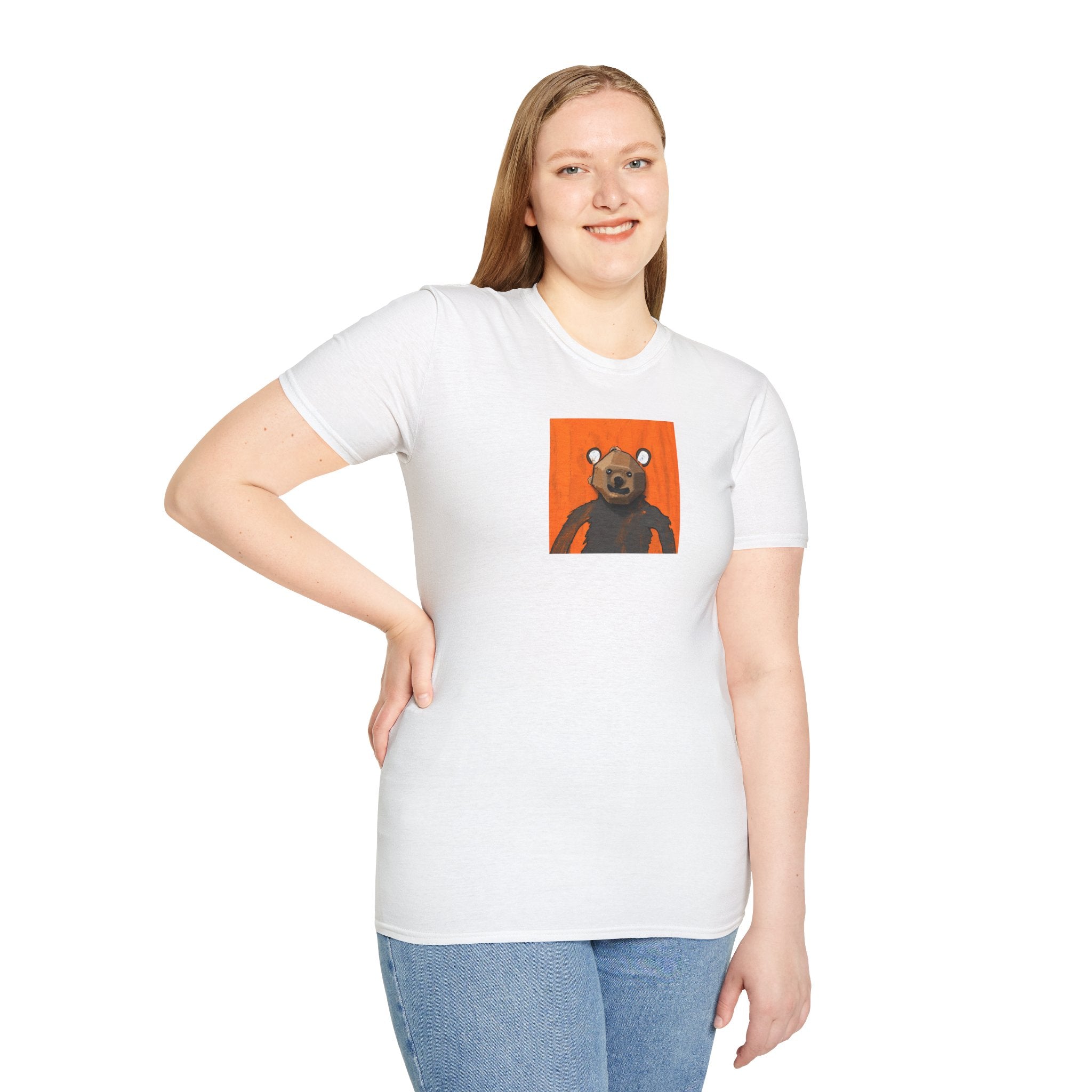 Curious Bear Adult Unisex T-Shirt (Ships from Canada)