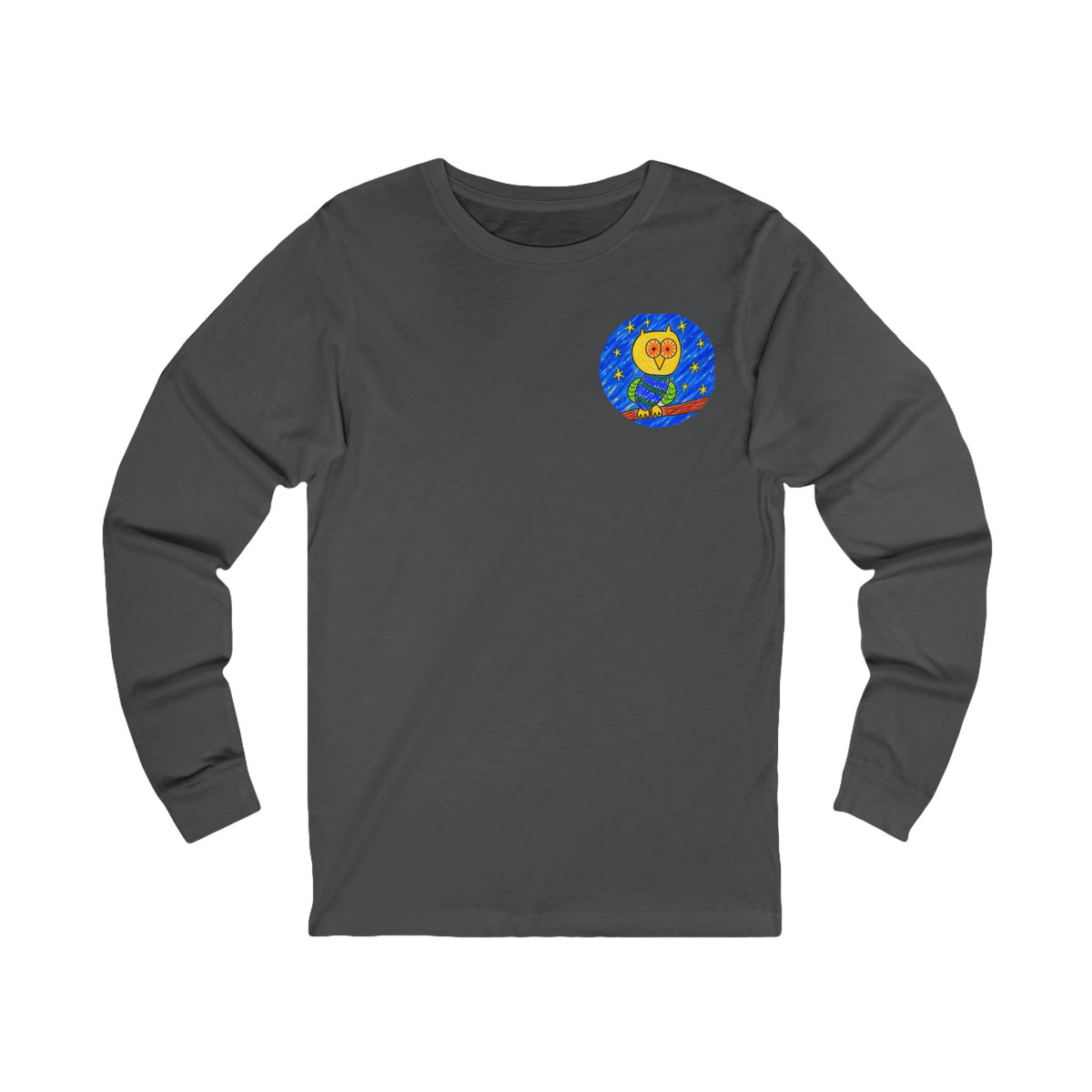 Groggy Owl | Adult Unisex Long Sleeve Tee