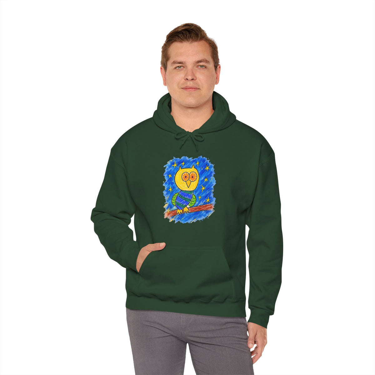 Groggy Owl Adult Unisex Hoodie